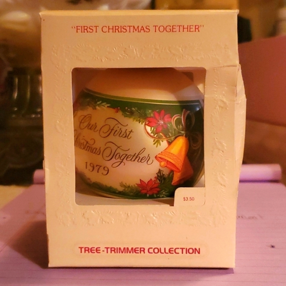 Vintage Christmas Tree Ornament FIRST CHRISTMAS TOGETHER 1979